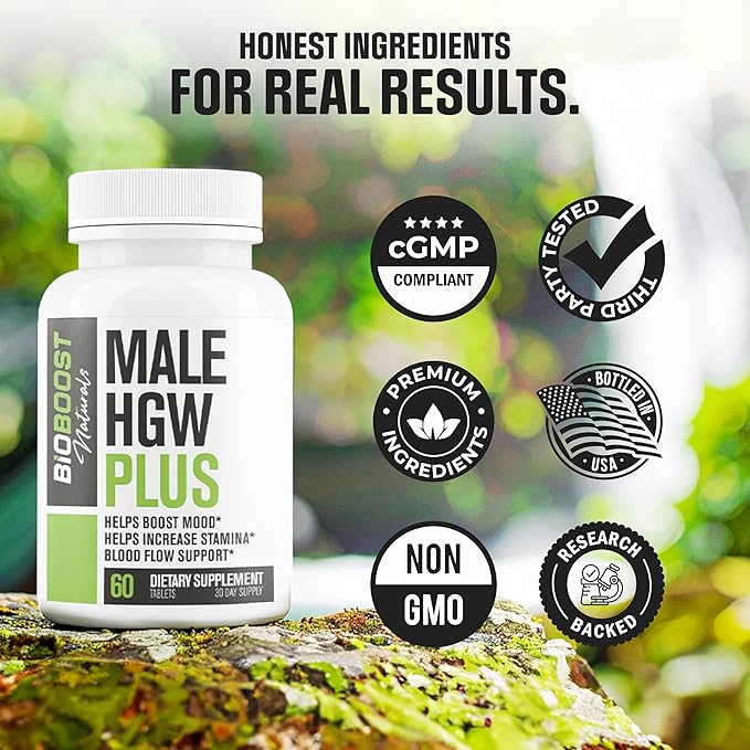 Male Horny Goat Weed PLUS 8 Ingredients - Performance Pills for Men w/ Fast Acting Blood Flow to Boost Energy, Gain Muscle, Assist Circulation | 9 Smart Ingredients | 3rd Party Tested - 60 Capsules-StrideForce Fitness