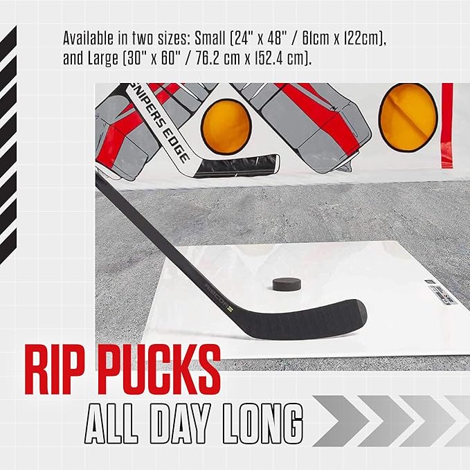 Snipers Edge Hockey - Hockey Shooting Pad - Simulates Real Ice, Heavy Duty, Weather Proof Coating, Portable and Convenient-StrideForce Fitness