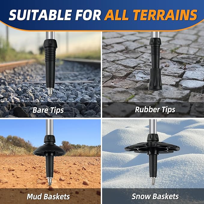 Lightweight Collapsible Kids Hiking Poles - Retractable Kids Hiking Stick, Telescoping Aluminum Trekking Poles 2 Pack, Adjustable Kids Ski Poles by Croosse-StrideForce Fitness