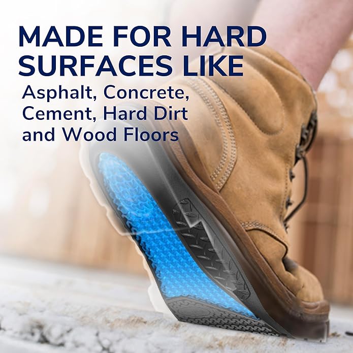 Dr. Scholl's Work All-Day Superior Comfort Insoles with Massaging Gel - Designed for Men & Women with Hard-Working Feet, Eliminates Sore Muscles and Tired Legs, Arch Support Inserts with Odor Control-StrideForce Fitness