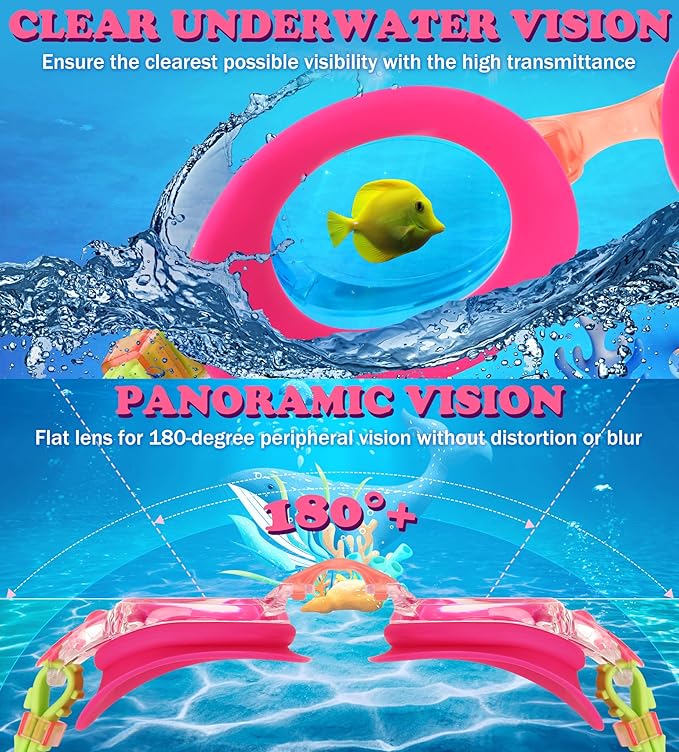 Aegend 2 Pack Kids Goggles, Swimming Goggles for Kids Age 4-16 Boys and Girls Youth, Anti-Fog Waterproof Anti-UV Pool Goggles-StrideForce Fitness