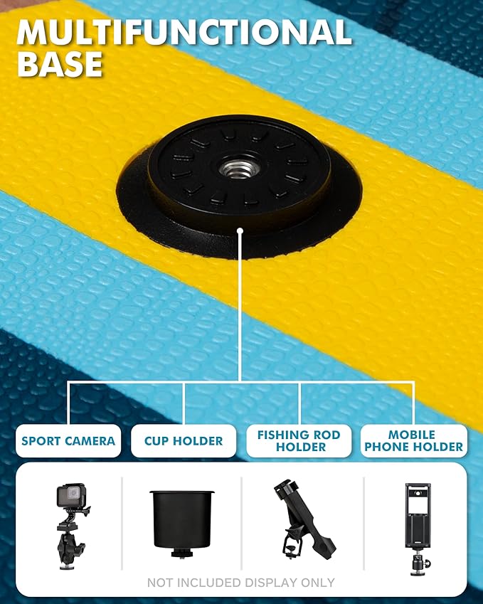 11'6"x35" Inflatable Paddle Board, 450lbs Extra Wide Stand Up Sup Board for Adults, Blow Up Paddleboard Kayak Non-Slip Stable Deck Boat for Yoga Fishing Surf-StrideForce Fitness