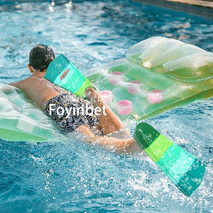 Kids Swim Fins,Short Kids Fins Youth Swimming Flippers for Lap Swimming Training for Children Girls Boys Beginners-StrideForce Fitness
