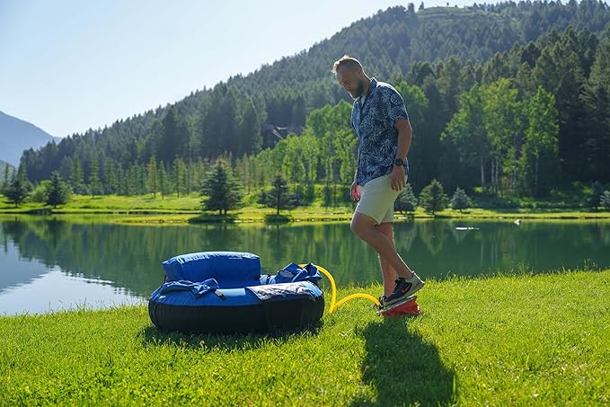High Sierra II Inflatable Float Tube for Fishing and Angling by Caddis Sports-StrideForce Fitness