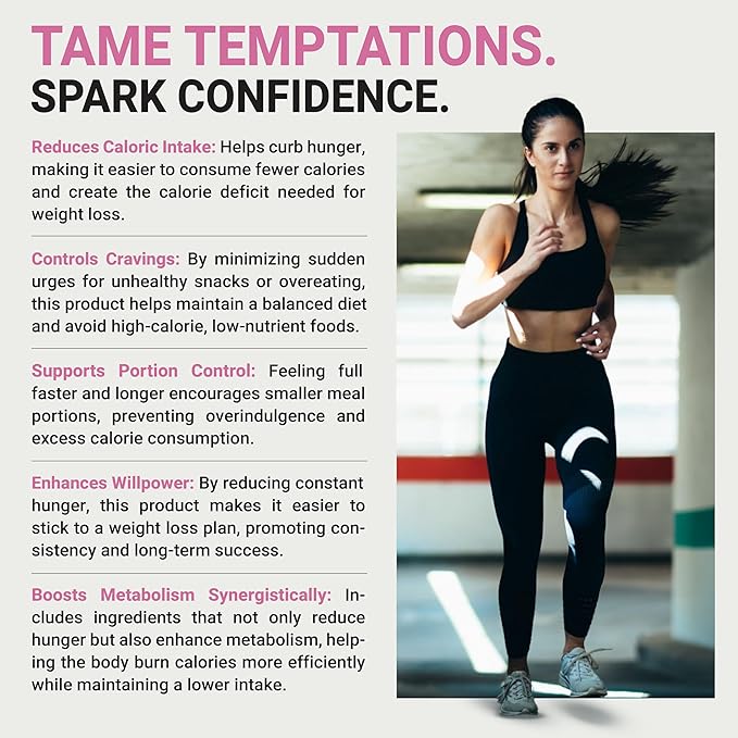 Harmony Glow: ByeBye Cravings - Weight Loss Pills for Women & Powerful Appetite Support | 7 Research Backed Ingredients for Diet Results, Stamina, Energy & Shed Fat - 60 Caps for Adults-StrideForce Fitness