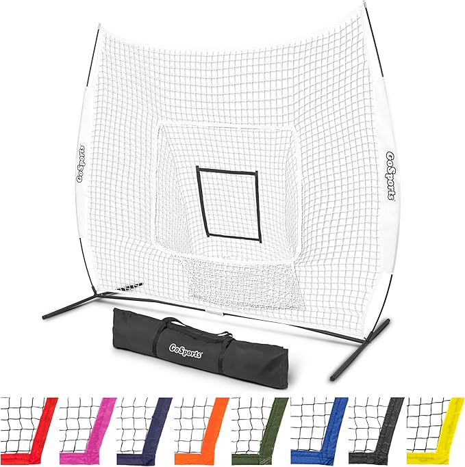 GoSportsGoSports Team Tone 7' x 7' Baseball & Softball Practice Hitting & Pitching Nets in Team Colors-StrideForce Fitness