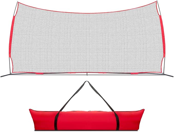 20x10 Foot Lacrosse Backstop, 200 Sq Feet of Protection Perfect for Lacrosse, Soccer, Baseball, Basketball. Hockey, Best Lacrosse Net, Baseball Net, Sports Netting for Backyard-StrideForce Fitness