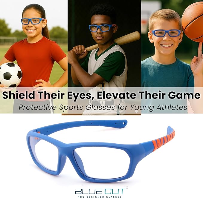 BLUE CUT Sports Protection Goggles, Anti-Fog Lenses Safety Glasses for Basketball, Pickleball and All Outdoor Sports-StrideForce Fitness