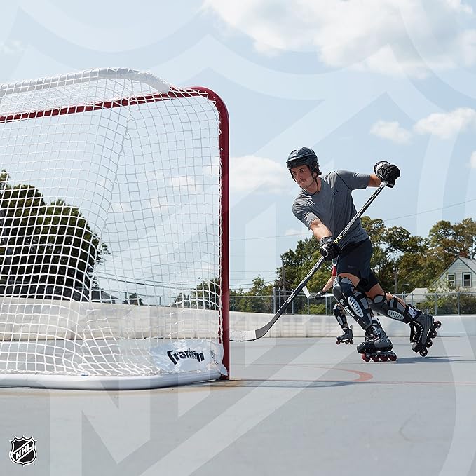 Franklin Sports Street Hockey Goal - Official Regulation Steel Hockey Net - Street Hockey Goal Set-StrideForce Fitness