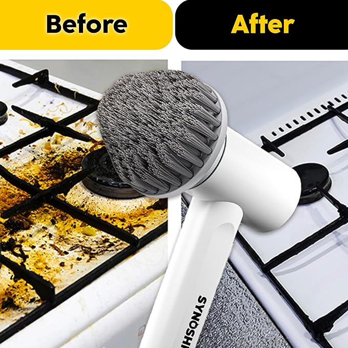 SYNOSHI | Cone Brush Heads (2 Units) for Electric Spin Scrubber The Corners and Hard-to-Reach Places