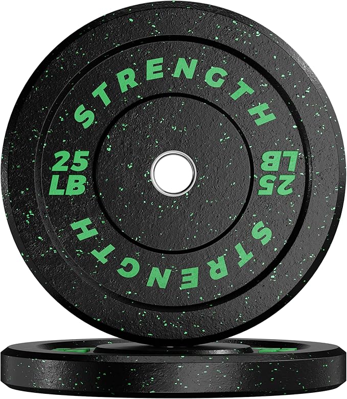 GIKPAL 2-Inch Bumper Plates High Bounce - Rubber Olympic Weight Plates Set for Home Gym, Barbell Plates for Weight Lifting Strength Training,-StrideForce Fitness