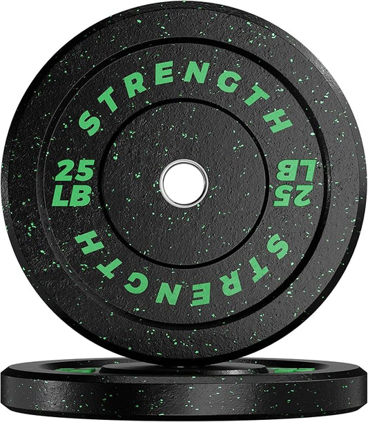 GIKPAL 2-Inch Bumper Plates High Bounce - Rubber Olympic Weight Plates Set for Home Gym, Barbell Plates for Weight Lifting Strength Training,-StrideForce Fitness