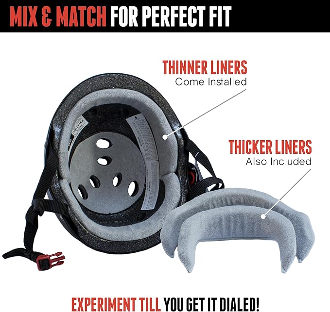 Triple Eight The Certified Sweatsaver Helmet with Visor for Roller Derby, Skateboarding and BMX-StrideForce Fitness