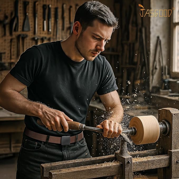 JASGOOD Nylon Canvas Breathable Military Tactical Men Waist Belt With Plastic Buckle-StrideForce Fitness