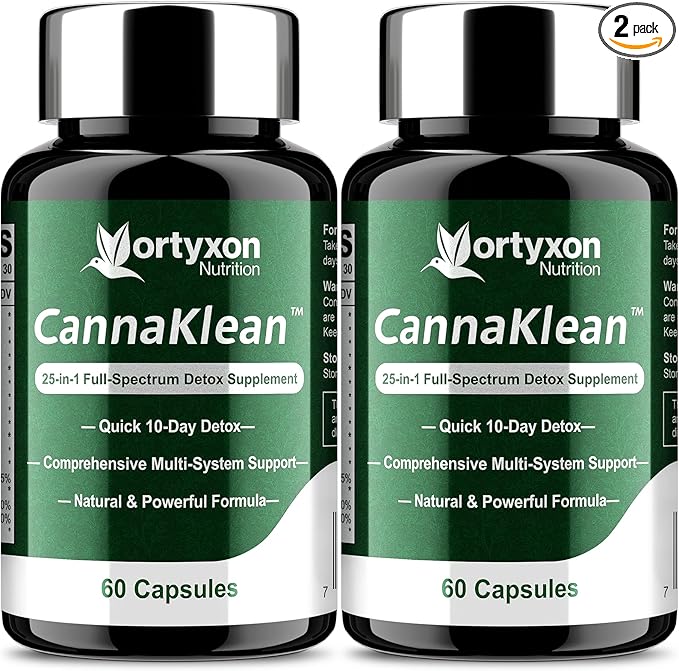 25-in-ONE CannaKlean & Detox Capsules - Natural Detox Cleanse, Natural Herbal Formula for Body Purification, Kidney & Liver (120 Capsules) -2 Pack-StrideForce Fitness