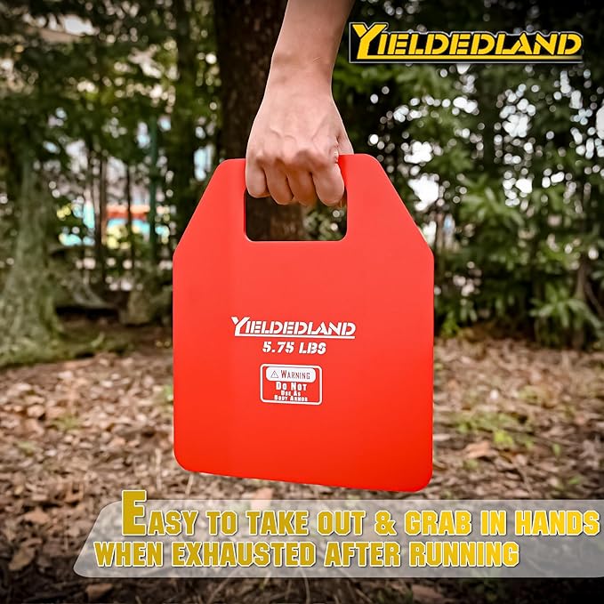 Curved Weight Vest Plates, 5.75/8.75lbs Pairs, Weighted Vest Men Woman, Strength and Endurance Training, Fitness Workouts, Running, Walking-StrideForce Fitness