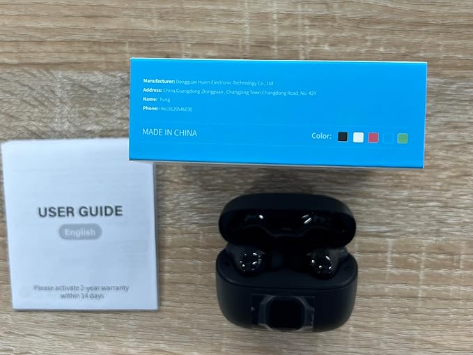 Wireless Earbuds, 2025 New Bluetooth 5.4 Headphones HiFi Stereo with 4 ENC Mic, 40H Mini Ear Buds In-Ear Noise Cancelling Earbuds with LED Screen, Ultra Light USB-C Bluetooth Earphones for Android iOS-StrideForce Fitness