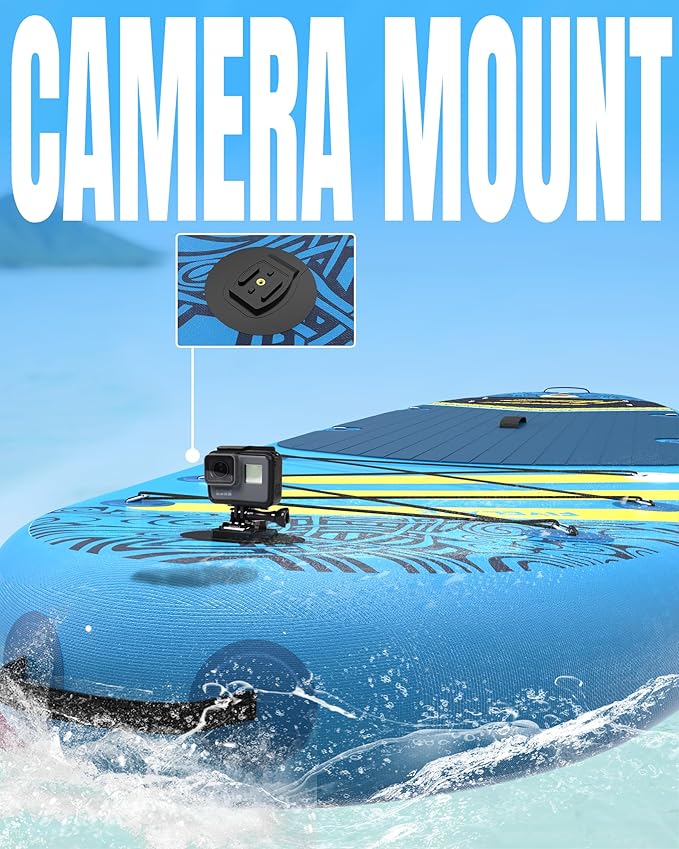 Inflatable Paddle Board 11' x 35'' Wide Stable Design,Stand Up Paddleboard with Sup Accessories Backpack,Pump,Ankle Leash,Adjustable Paddle,Non-Slip Comfort Deck for Adult Youth-StrideForce Fitness