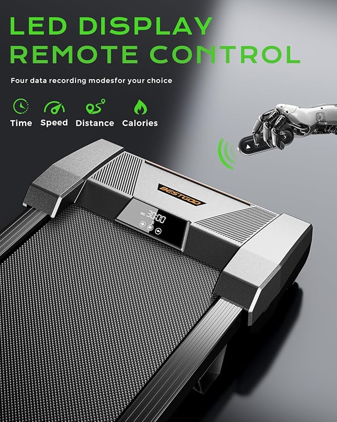 Walking Pad with Incline, BestGod Treadmills for Home 330lbs Capacity Walking Pad Treadmill Portable Under Desk Treadmill, 2.5HP Compact Treadmills Walk Pad with Remote Control-StrideForce Fitness