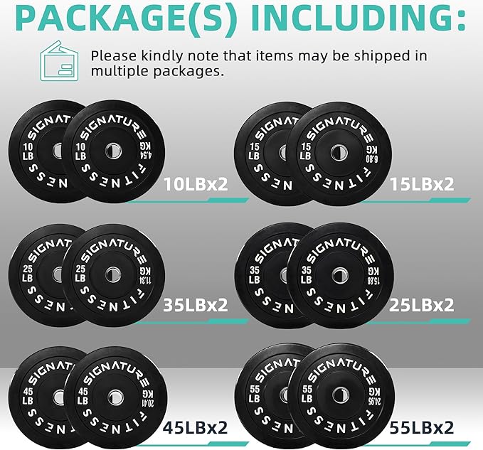 Olympic Bumper Plates Set, 2" Weight Plates for Strength Training & Weightlifting, Paris or Set or Set with Barbell, Multiple Options-StrideForce Fitness