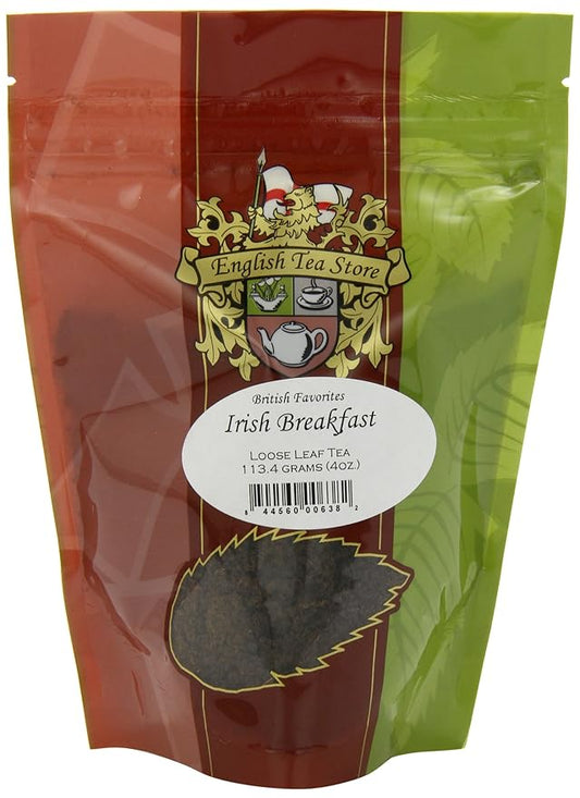 Irish Breakfast Tea Pouches - 4oz | Loose Leaf Blend of 2nd Flush Assam and February Kenya BP1 | Full-Bodied Robust Black Tea with Malty Flavor and Bright Coppery Color-StrideForce Fitness