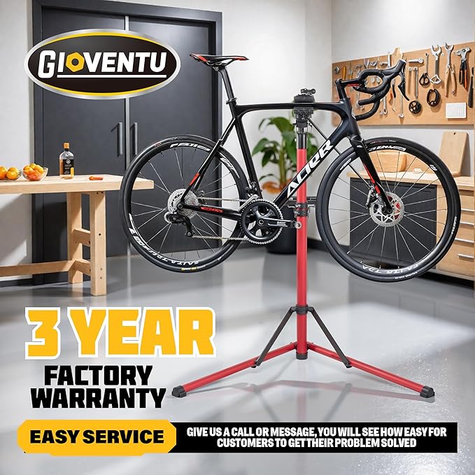 Gioventù E Bike Repair Stand Bicycle Stand(Max 110lbs) - Bike Stand for Maintenance with Super-strong Clamp, Heavy Duty Mechanics Workstand for E-bikes, Mountain Bikes and Road Bikes-StrideForce Fitness