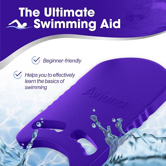 Kickboard Adult & Youth Swim Buoy Aid Leg Kick Exercise Training Float for Swimming Pool or Open Water Foam Equipment | High Buoyancy | Non-Slip | EVA Material & BPA Free-StrideForce Fitness