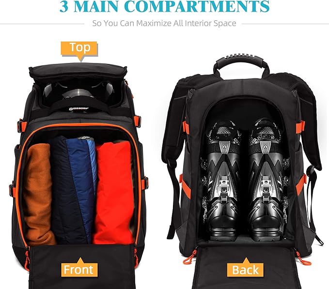 Ski/Snowboard Boot Bag/Skating Bag | Excellent for Store and Transport Gear, Jacket, Helmet, Goggles, Gloves & Accessories-StrideForce Fitness