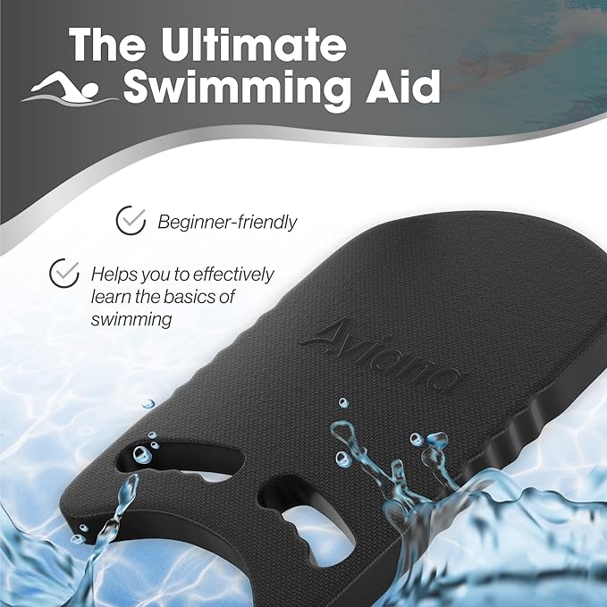 Kickboard Adult & Youth Swim Buoy Aid Leg Kick Exercise Training Float for Swimming Pool or Open Water Foam Equipment | High Buoyancy | Non-Slip | EVA Material & BPA Free-StrideForce Fitness