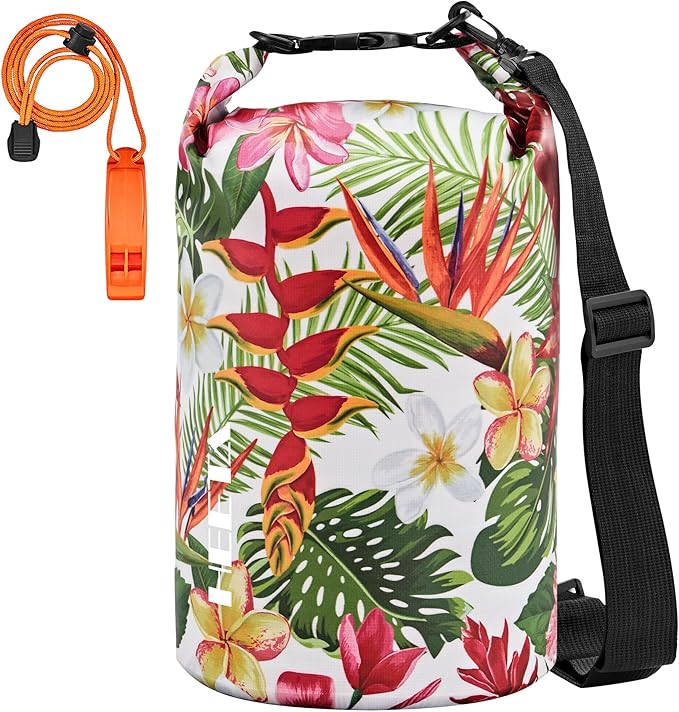 HEETA Waterproof Dry Bag for Women Men(Upgraded Version) 5L/10L/20L/30L/40L Roll Top Lightweight Dry Storage Bag Backpack with Emergency Whistle for Travel, Swimming, Boating, Kayaking, Camping, Beach-StrideForce Fitness