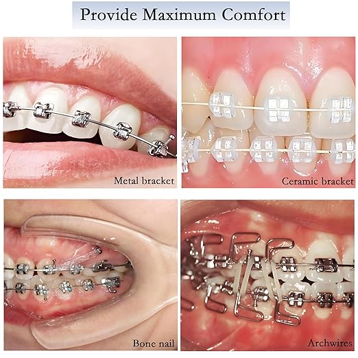 Orthodontic Wax for Braces 10 Boxes 50 Strip Odorless Braces Wax Dental Wax for Aligner, Dental Care, Prevent Mouth Injury