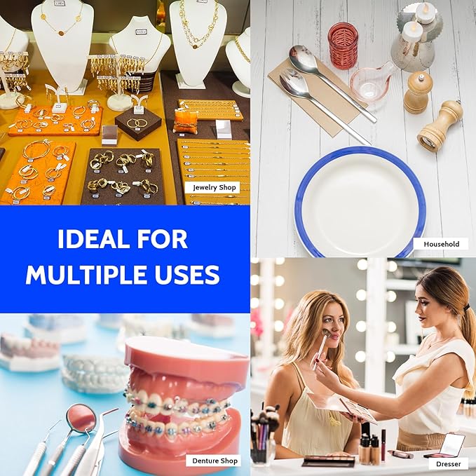 Upgraded Ultrasonic Retainer Cleaner Machine, 45kHz Dental Cleaning for Jewelry, Watch Strap, Night Guards, Toothbrush, Mouth Guards, Aligner, Braces,Denture Cleaners with Digital Timer, 200ML (Black)