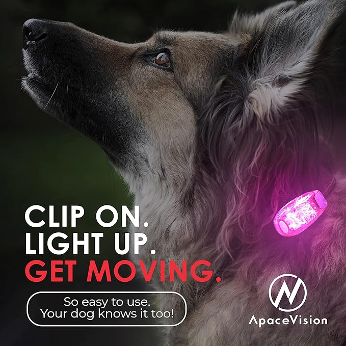 LED Safety Light (2 Pack) - Clip On Strobe/Running Lights for Runners, Dog, Bike, Walking, Boat, Kayak, Stroller and More - High Visibility Accessories for Your Reflective Gear, Bicycle-StrideForce Fitness