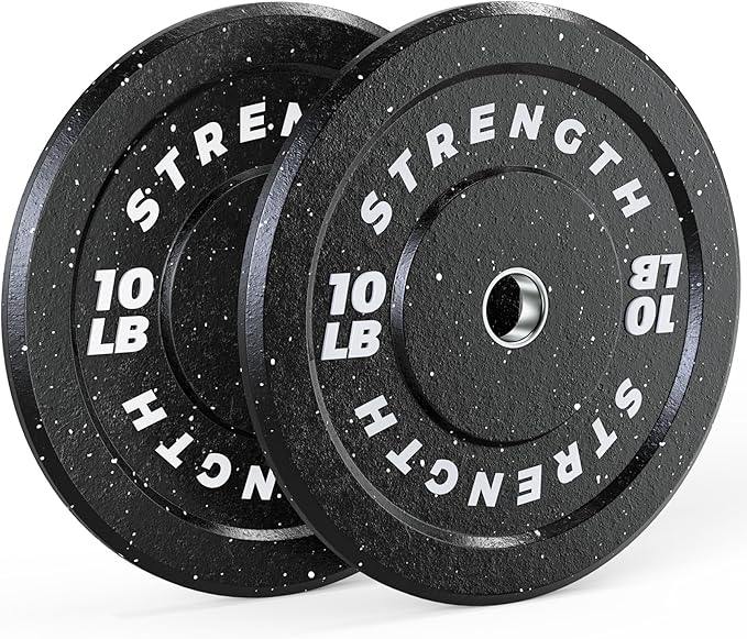 GIKPAL 2-Inch Bumper Plates High Bounce - Rubber Olympic Weight Plates Set for Home Gym, Barbell Plates for Weight Lifting Strength Training,-StrideForce Fitness