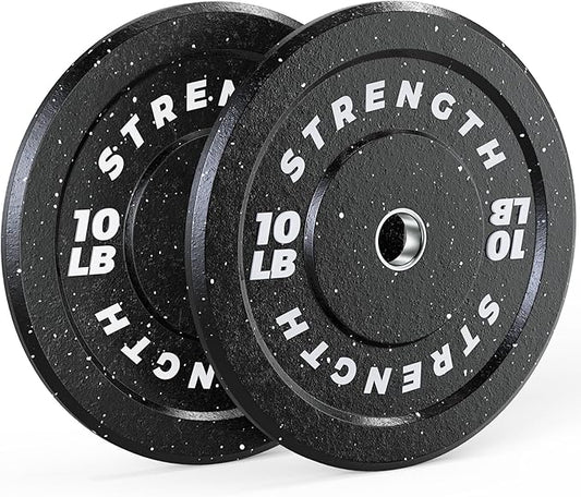 GIKPAL 2-Inch Bumper Plates High Bounce - Rubber Olympic Weight Plates Set for Home Gym, Barbell Plates for Weight Lifting Strength Training,-StrideForce Fitness