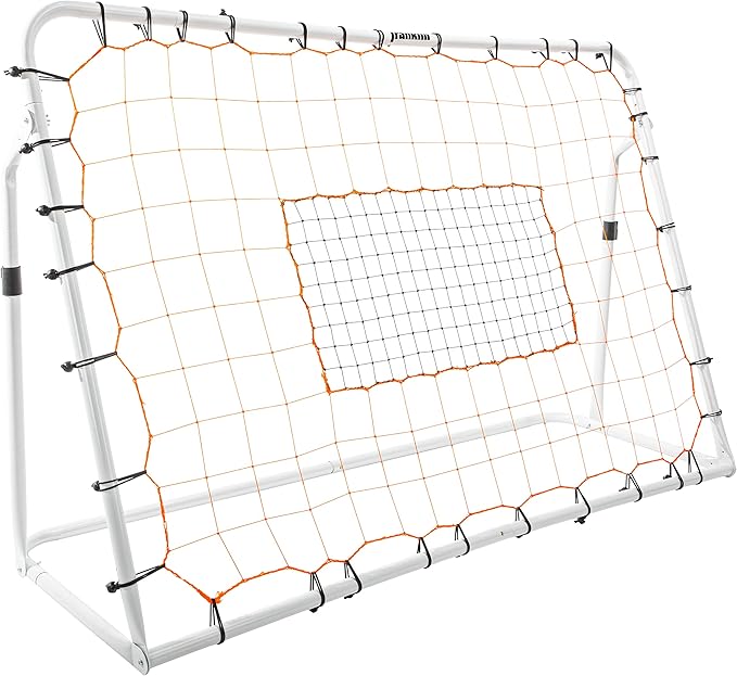 Franklin Sports Soccer Rebounder - Tournament Steel Rebounding Net - Perfect for Backyard Practice and Training - 12' x 6' & 6' x 4'-StrideForce Fitness