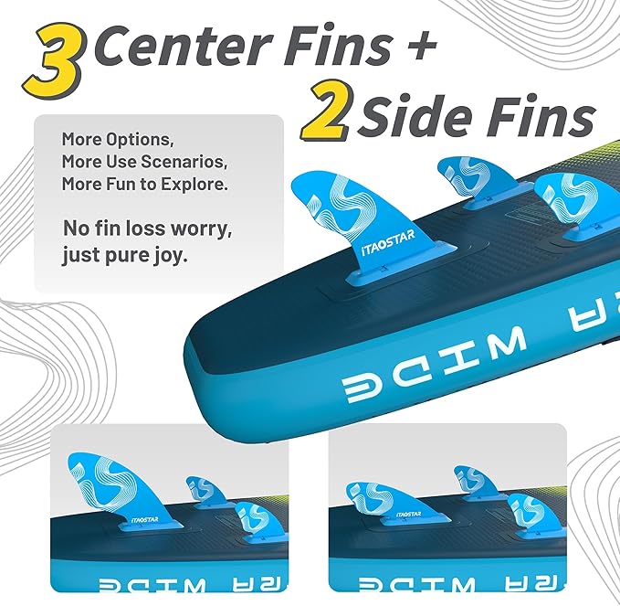 Lead 11‘ x 33" / 12’×35" Inflatable Stand Up Paddle Board - Premium SUP Board Kit - Ultra Stable Paddleboard for Adults & Youth - All Skill Levels - for Lakes, Oceans-StrideForce Fitness