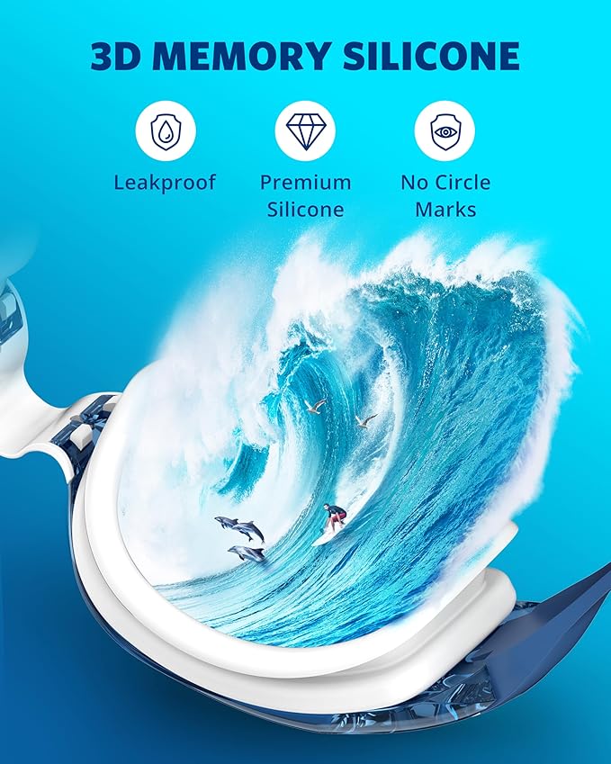 Aegend Swim Goggles, Swimming Goggles No Leaking Full Protection Adult Men Women Youth-StrideForce Fitness