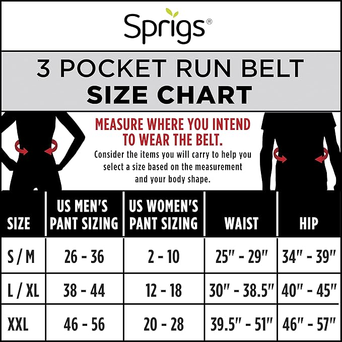 3 Pocket Adjustable Running Belt Waist Pack, Fanny Pack For Working Out With Sweat Resistant Backing, Holds All iPhone Models (Tie Dye/Black, Small/Medium)-StrideForce Fitness