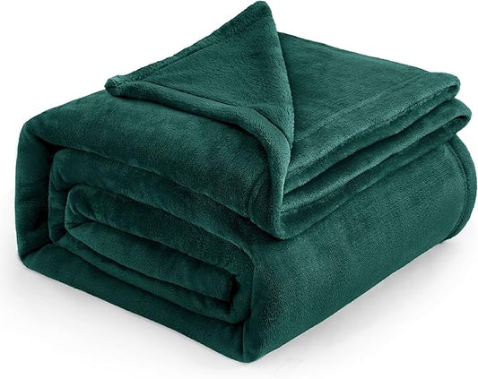 Bedsure Fleece Blankets King Size Emerald Green - Bed Blanket Soft Lightweight Plush Cozy Fuzzy Luxury Microfiber, 108x90 inches-StrideForce Fitness