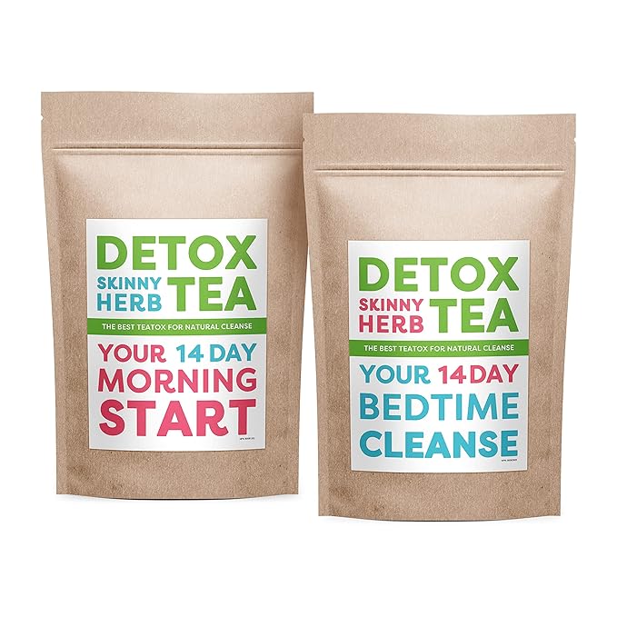 14 Day Teatox: Detox Skinny Herb Tea - Effective Detox Tea - Helps with Bloating and Constipation - Supports Body Cleanse - 100% NATURAL-StrideForce Fitness