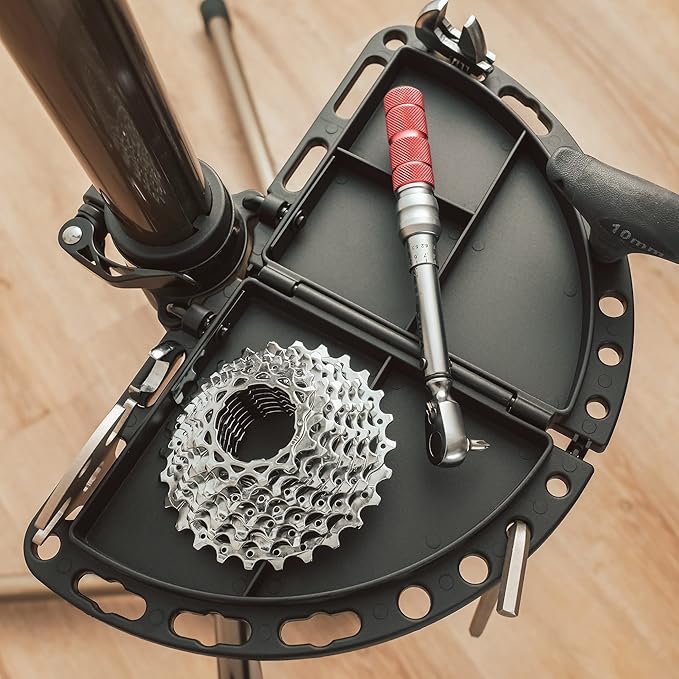 BIKEHAND Magnetic Bike Bicycle Repair Stand Mechanics Workstand Work Tray Holder Plate for Workshop Tools and Parts Compatible with BIKEHAND Repair Stand Only - 33 x 20 cm-StrideForce Fitness