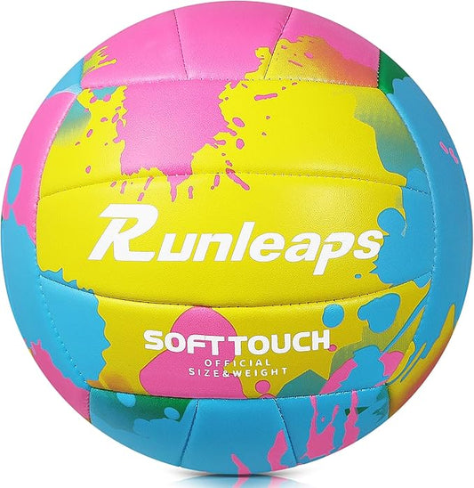 Beach Volleyball Official Size 5 Soft Waterproof Volleyball Sand Sports PU Ball for Indoor, Outdoor, Pool, Gym, Training-StrideForce Fitness