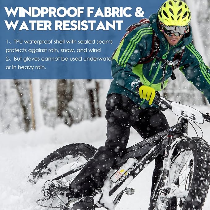 Bruvoalon Winter Gloves for Women & Men, 3M Thermal Insulation, Lycra Fabric, Windproof, Touchscreen, Anti-Slip, Cold Weather-StrideForce Fitness