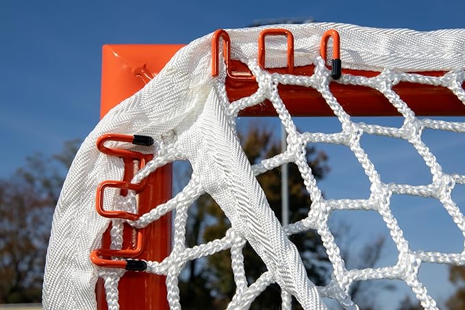 Velocity - Lacrosse Goal - Portable Steel Frame with Black Net, Perfect for Youth and Adult Training, Backyard Design-StrideForce Fitness