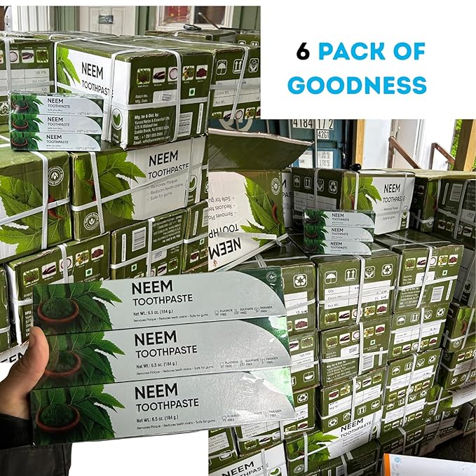 Pure Black Soap 1lb Bundle Deal with Neem toothpaste 6-pack