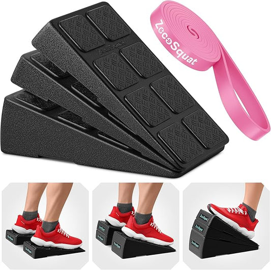 Squat Wedge - Squat Wedge Block 520 LBS Weight Capacity - Slant Board for Calf Stretching - Calf Stretcher Slant Board - yoga blocks-StrideForce Fitness