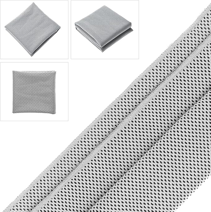 Biange Cooling Towel (Pack of 20, 40"x12") with Pouches for Sports, Workout, Fitness, Gym, Yoga, Golf, Pilates, Travel, Camping & More-StrideForce Fitness