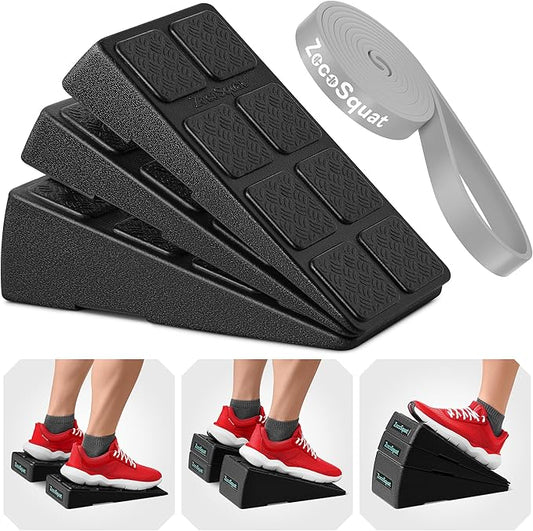 Squat Wedge - Squat Wedge Block 520 LBS Weight Capacity - Slant Board for Calf Stretching - Calf Stretcher Slant Board - yoga blocks-StrideForce Fitness
