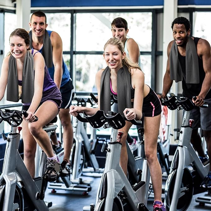 Shellwei 50 Pcs Cooling Towel 40 x 12 Inch Microfiber Workout Towels Breathable Chilly Towel Ice Cool Cold Towels Bulk Fast Drying Absorbent Sweat Rag for Neck Yoga Sports Golf Gym-StrideForce Fitness